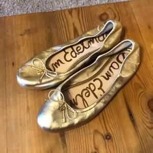 Sam Edelman gold flats from Nordstrom’s
